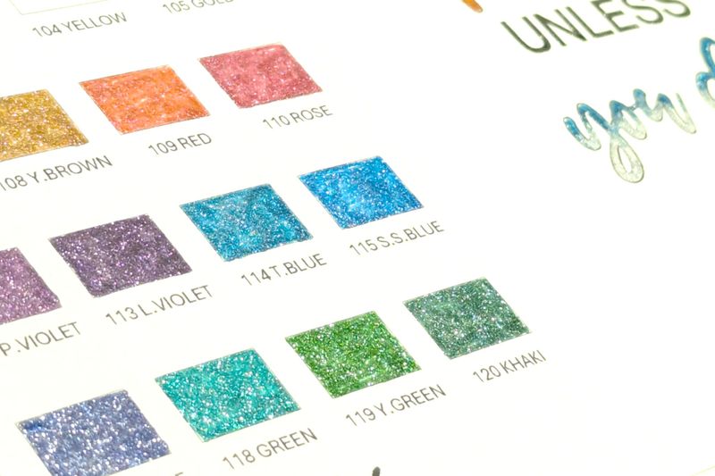 Karin Gelly pens StarSparks sæt med 20 stk inkl. farvekort