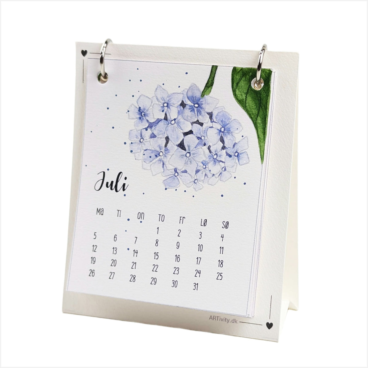 Akvarel sommermotiv i mal selv akvarelkalender