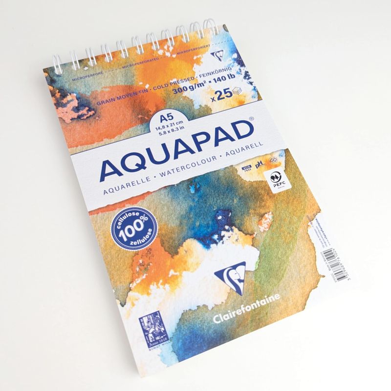 Akvarel blok A5 med spiral