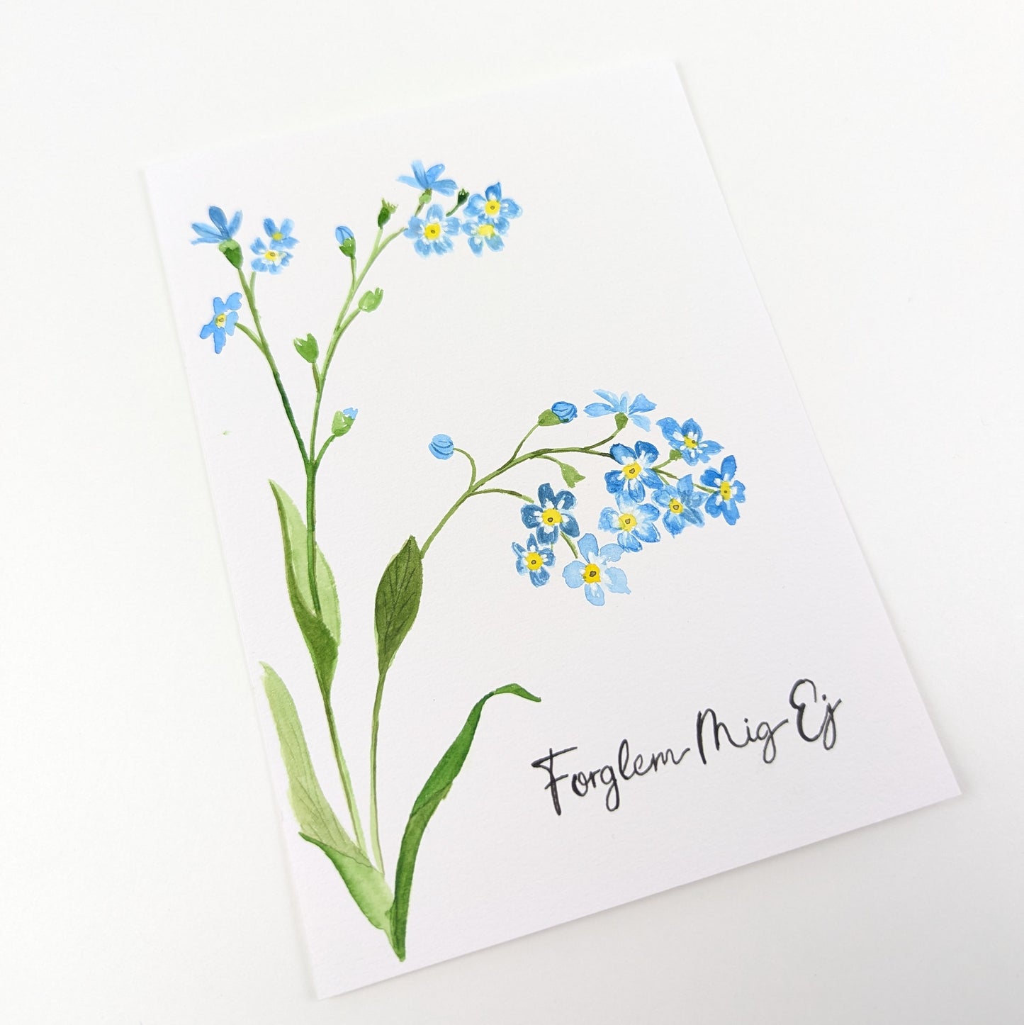 A6 akvarel Mal-selv-kort - SPRING