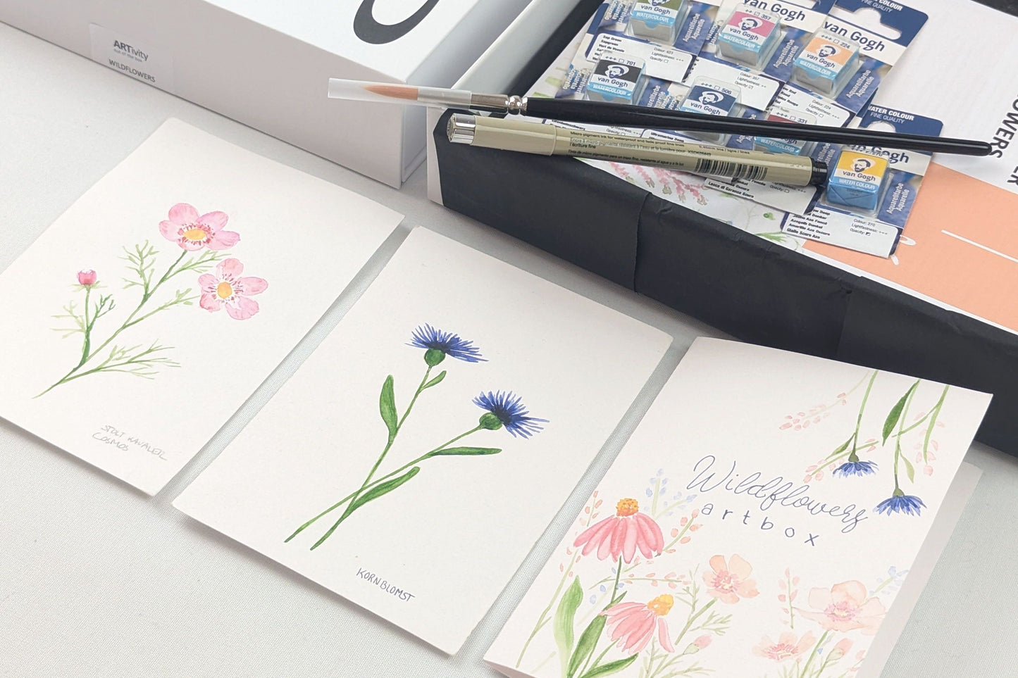 Wildflowers DIY akvarelkit