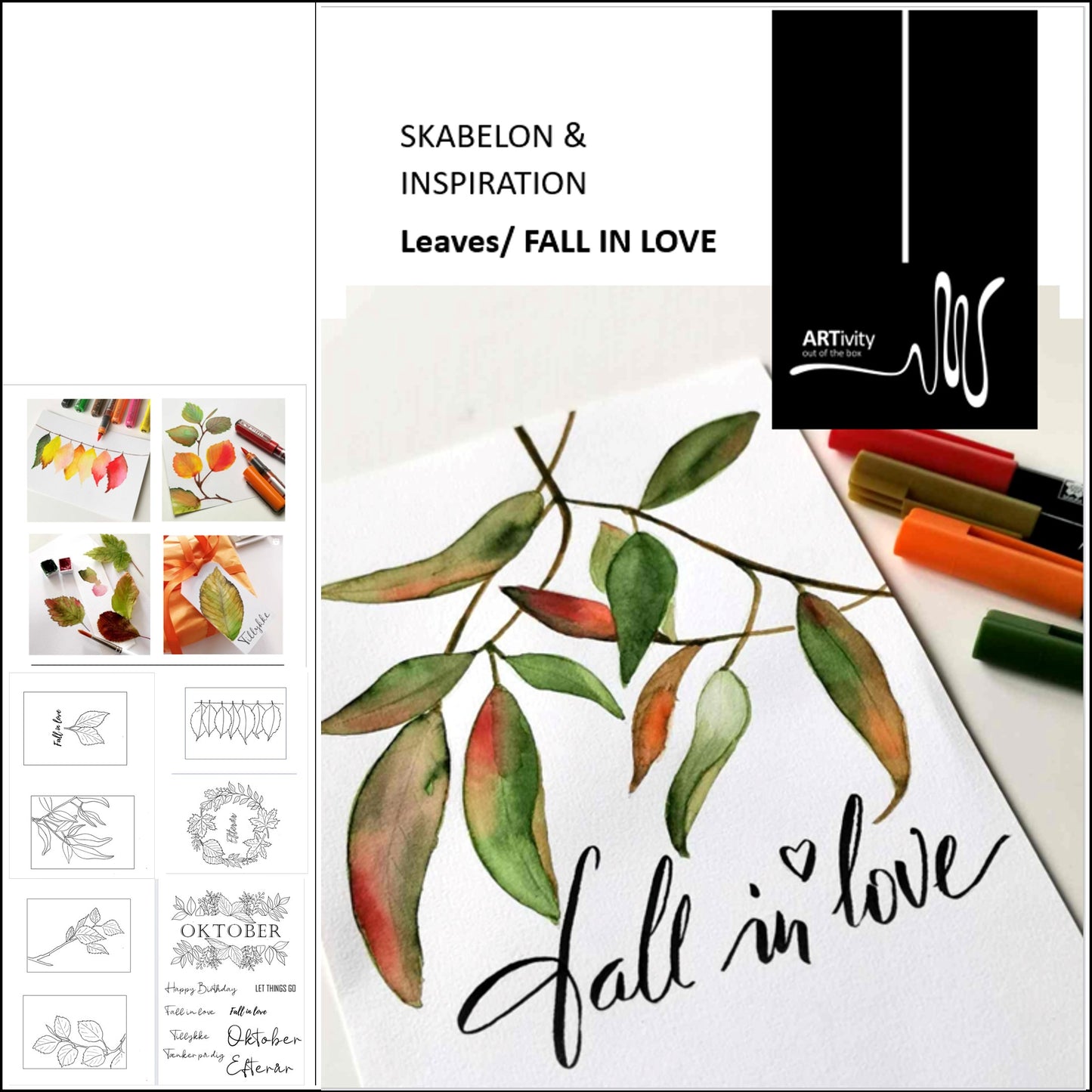 Skabeloner Leaves / Fall in Love