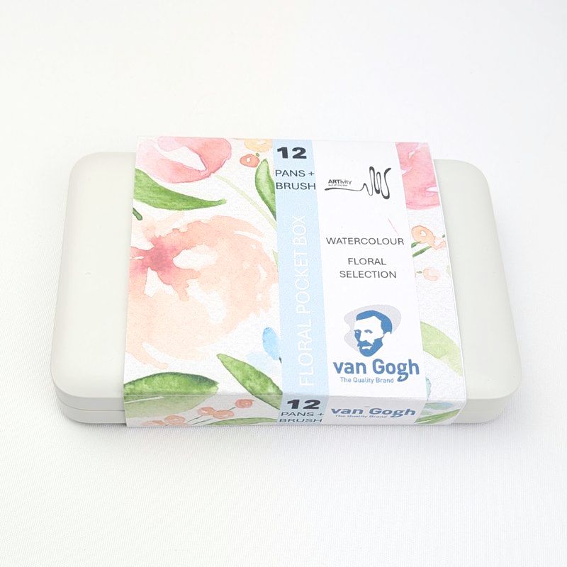 Van Gogh Akvarel pocketbox Blomsterfarver