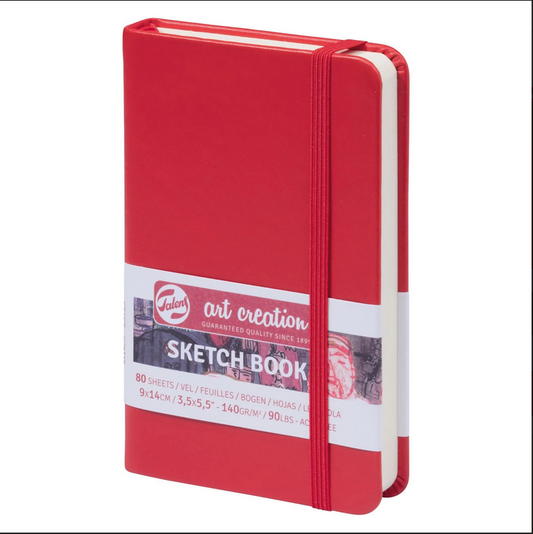 Art Creation sketchbook 9 x 14 cm Red