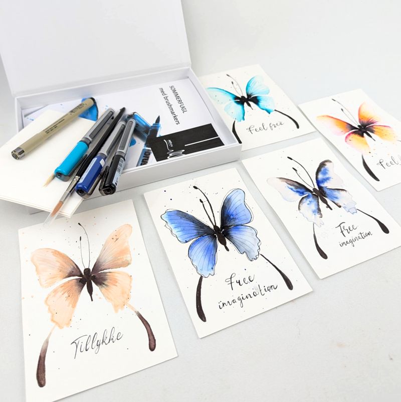 Lær at male med akvareltuscher