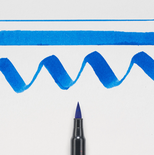 25 KOI Watercolor Brush Pen cerulean blue