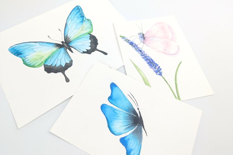 Akvarelworkshop for begyndere - Butterflies