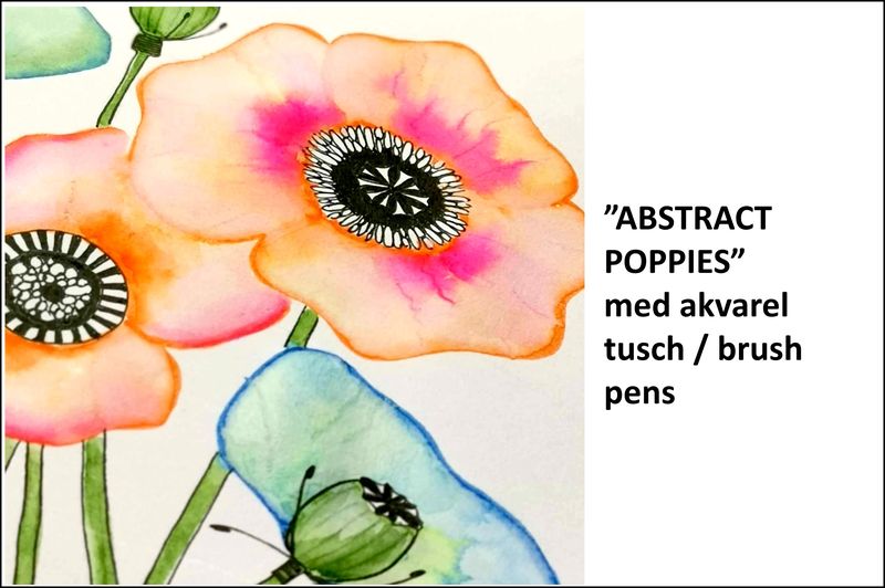 Creative hour - ABSTRACT POPPIES