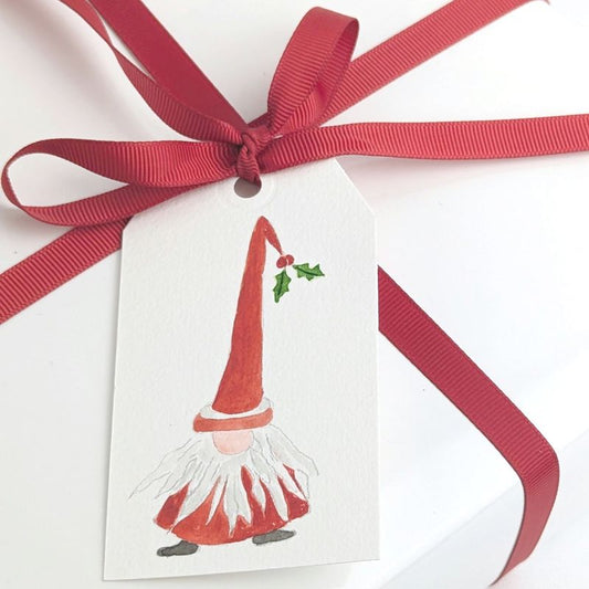Akvarel gavemærker med julemotiver