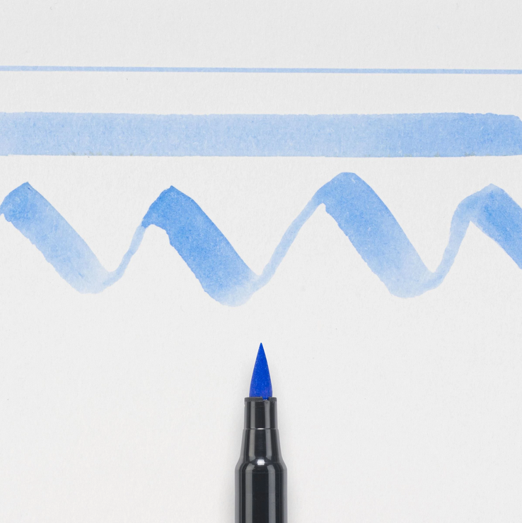 Koi Coloring Brush Pen light sky blue akvareltusch