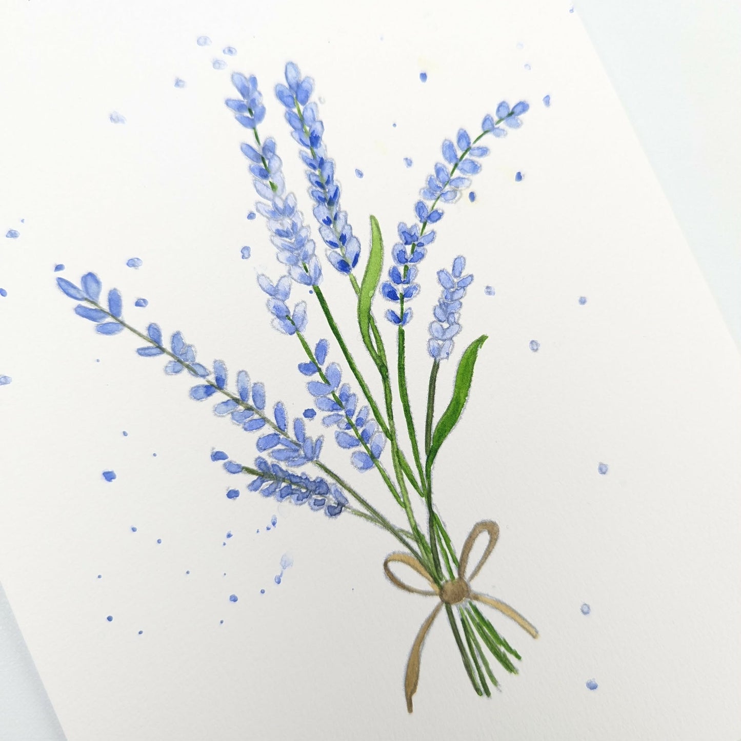 A5 akvarel Mal-selv kort - SUMMER GARDEN