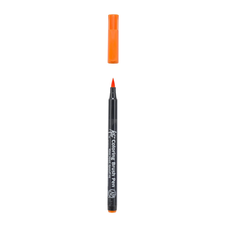 Koi Coloring Brush Pen orange akvareltusch