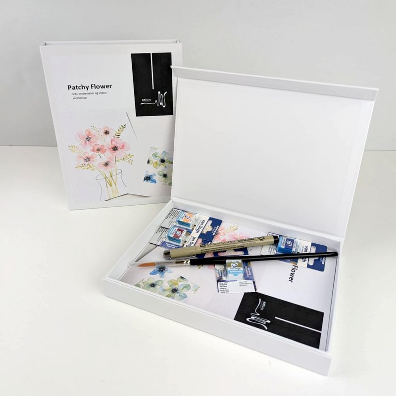 Kunstidé med materialepakke - PATCHY FLOWER