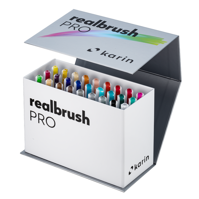 Karin Realbrush Pro sæt med 26 farver plus blender