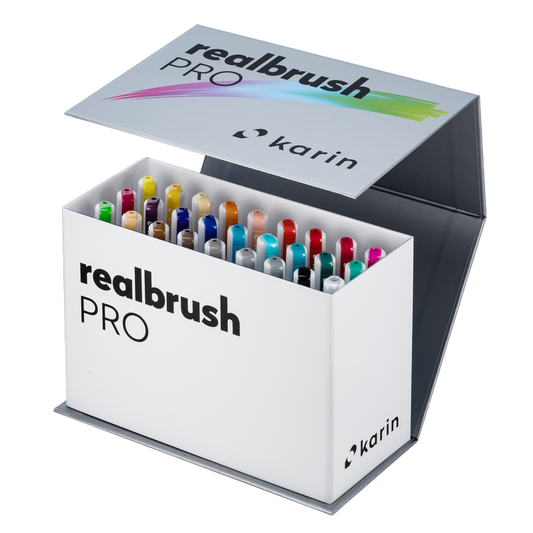 Karin Realbrush Pro sæt med 26 farver plus blender