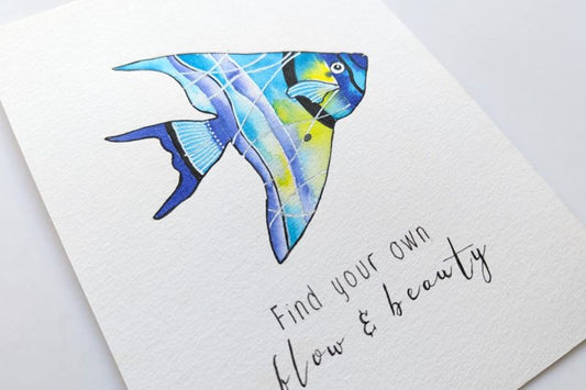 Tropisk fisk med brushmarker