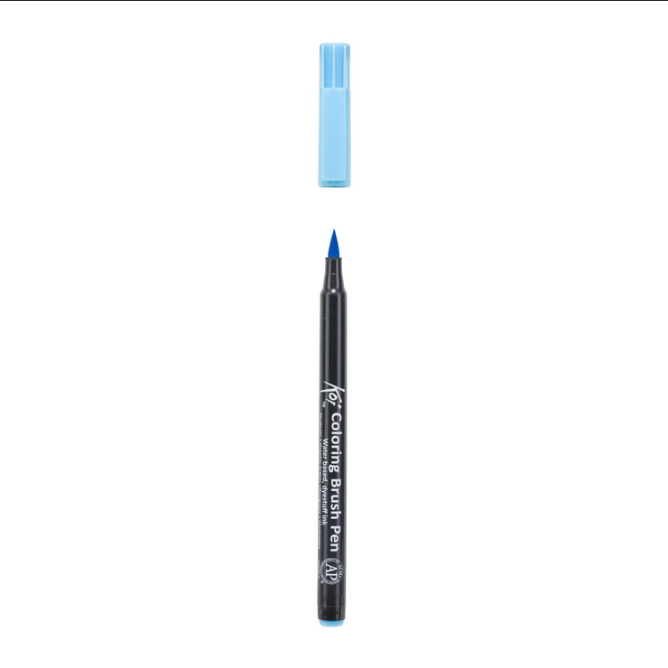 Koi Coloring Brush Pen sky blue akvareltusch