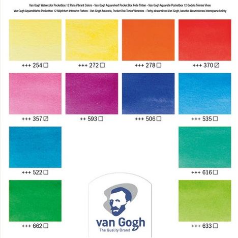 Van Gogh farver til pocketbox Vibrant colours
