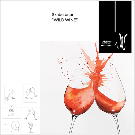 Skabelon til glas - Wild Wine