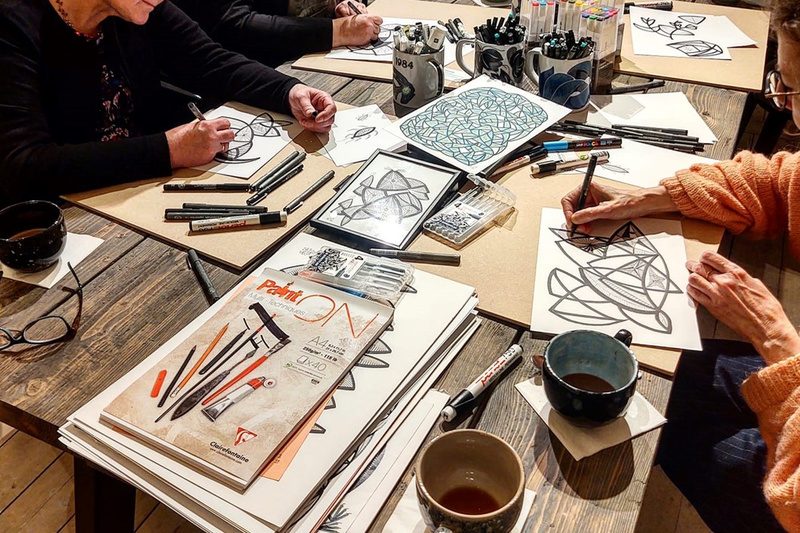 Grafisk tegnekursus og kunst med Klaus Brage 19. marts