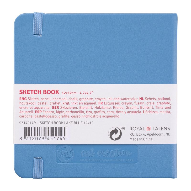 Art Creation sketchbook 12 x 12 cm Lake blue