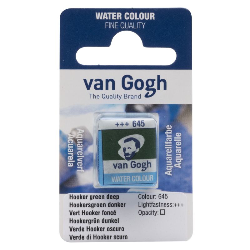 Akvarelmaling - Van Gogh half pan Hooker green deep 645