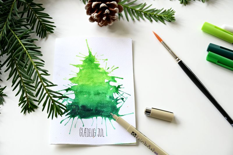 Adventspakke idé - juletræer digital løsning