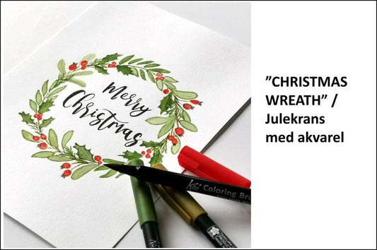 Creative hour - CHRISTMAS WREATH / julekrans