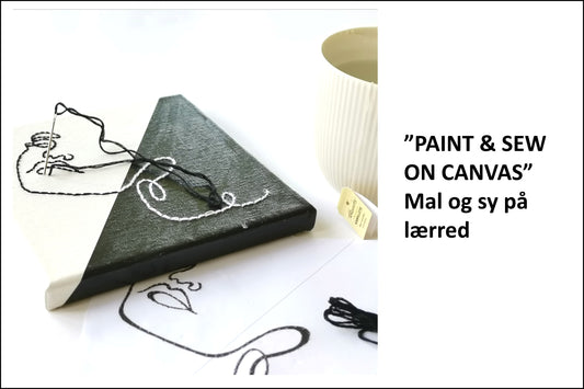 Creative hour - SEWING ON CANVAS