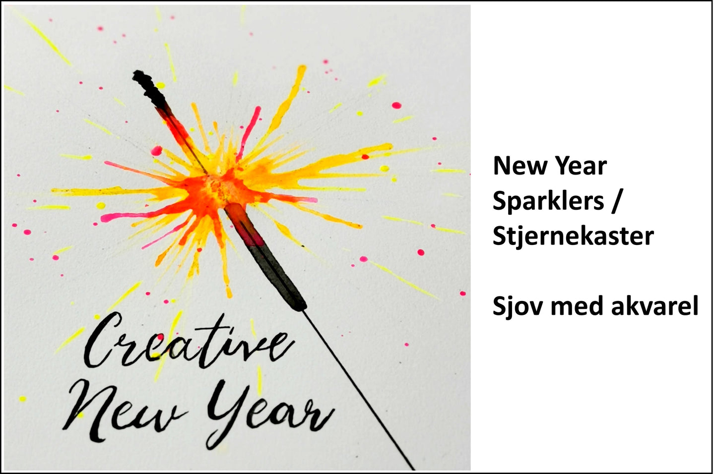 Creative hour - NEW YEAR SPARKLER / Stjernekaster