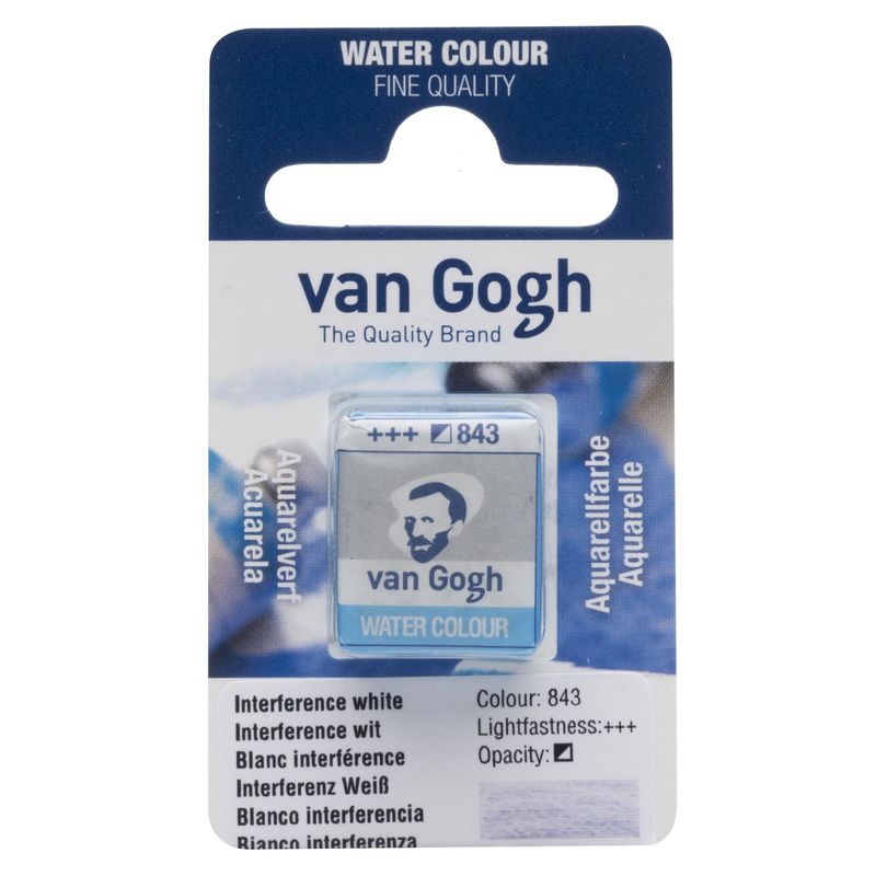Akvarelmaling - Van Gogh half pan Interference White 843